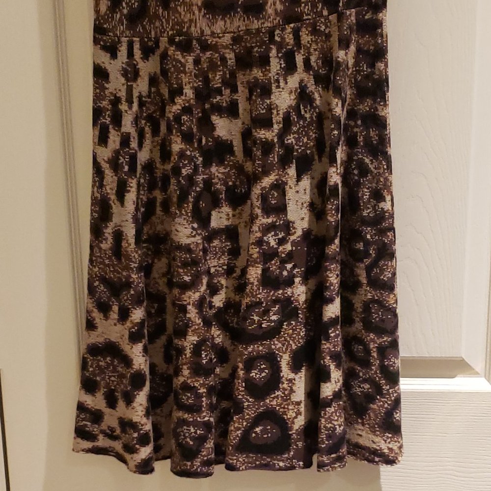INC International Concepts Leopard Short Sleeve Midi Knit Sweater Dress-Size S - Picture 7 of 10